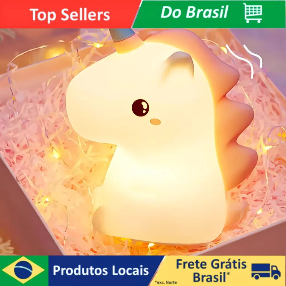 mini luminaria de unicornio de led recarregavél