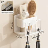 Suporte para escova de dentes de parede, dispensador de pasta de dente