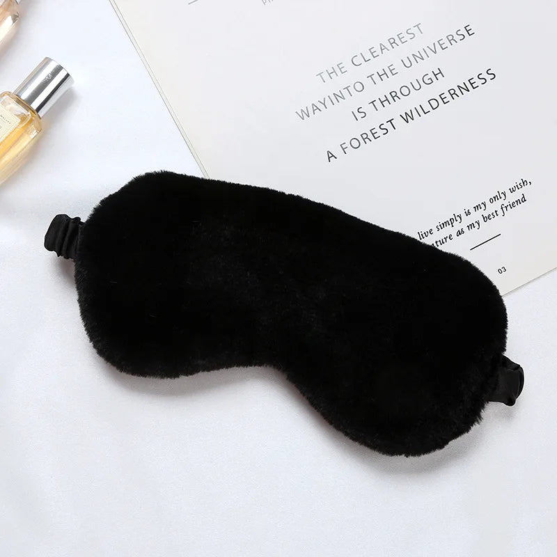 Mascara de dormir pelúcia macia para os olhos