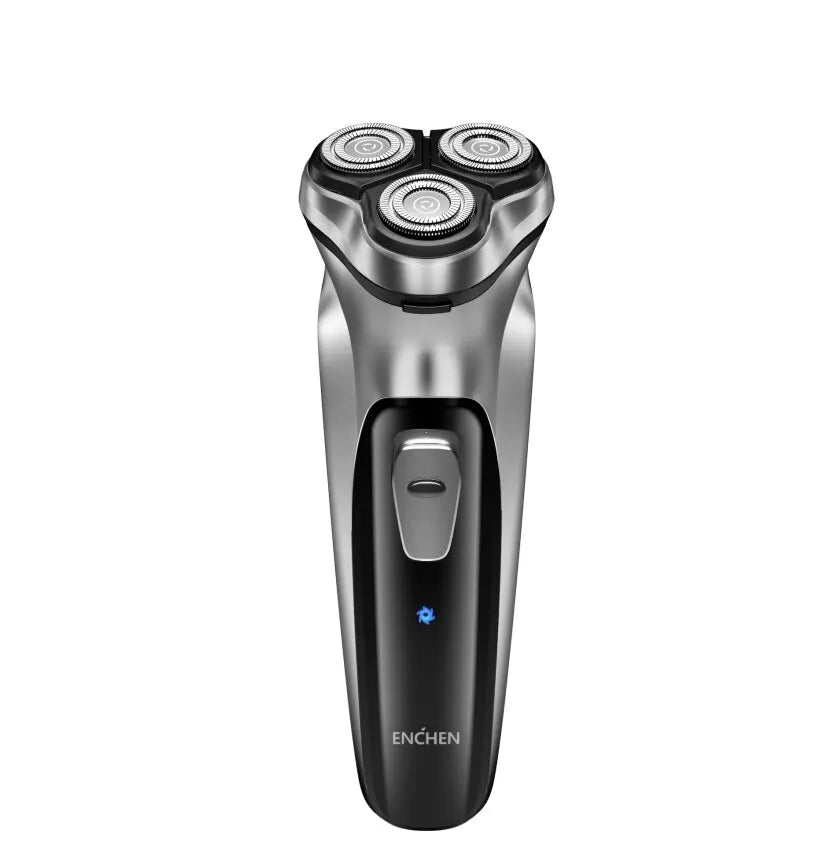 Barbeador elétrico rotativo ENCHEN Blackstone para homens, lâmina flutuante 3D