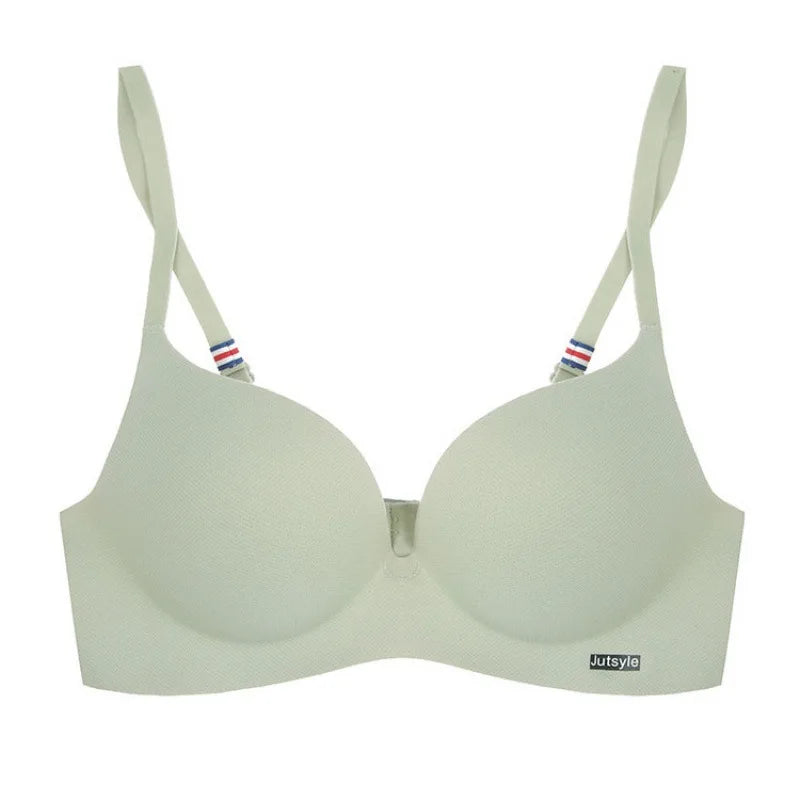 Moda peça única top feminino roupa íntima lingerie sexy sutiã push up sem costura bralette sem fio