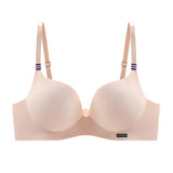 Moda peça única top feminino roupa íntima lingerie sexy sutiã push up sem costura bralette sem fio