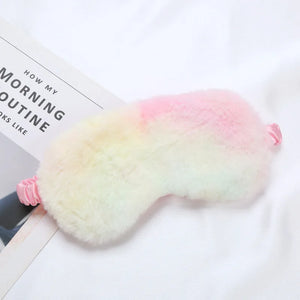 Mascara de dormir pelúcia macia para os olhos