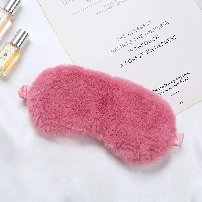 Mascara de dormir pelúcia macia para os olhos