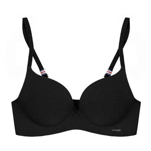 Moda peça única top feminino roupa íntima lingerie sexy sutiã push up sem costura bralette sem fio