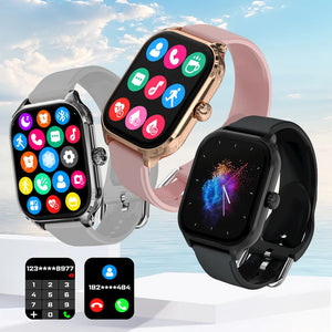 Smartwatch LAXASFIT H9 e H6 – Atende Chamadas, Monitora Calorias, Frequência Cardíaca e Oxigênio no Sangue via Bluetooth