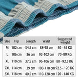 Cueca boxer masculina de algodão puro, cintura alta, cueca grande, casual, xadrez