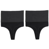 Calcinha modeladora feminina de cintura alta, 2 peças, tanga modeladora