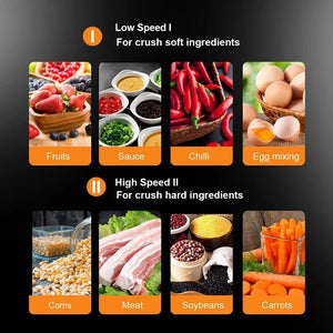 Moedor de carne elétrico de aço inoxidável 2L, picador de vegetais, máquina fatiadora de carne, moedor doméstico, processador de alimentos