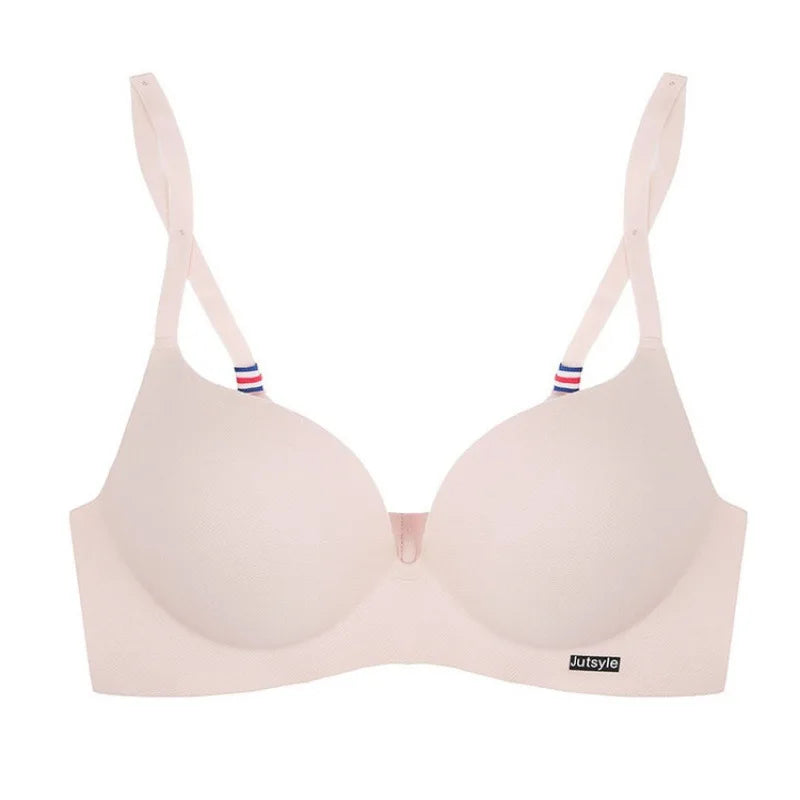 Moda peça única top feminino roupa íntima lingerie sexy sutiã push up sem costura bralette sem fio