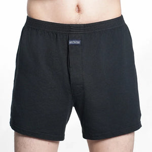 Cueca boxer masculina de algodão puro, cintura alta, cueca grande, casual, xadrez