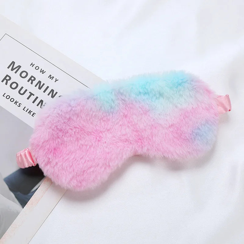 Mascara de dormir pelúcia macia para os olhos