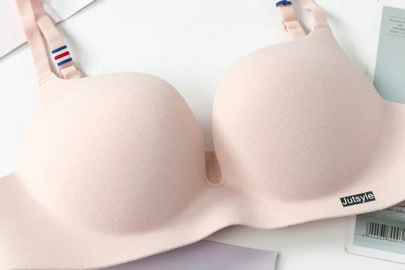 Moda peça única top feminino roupa íntima lingerie sexy sutiã push up sem costura bralette sem fio