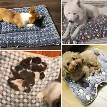 "Cama Esteira Pet de Flanela – Para Cães e Gatos, Pequeno ao Grande Porte"