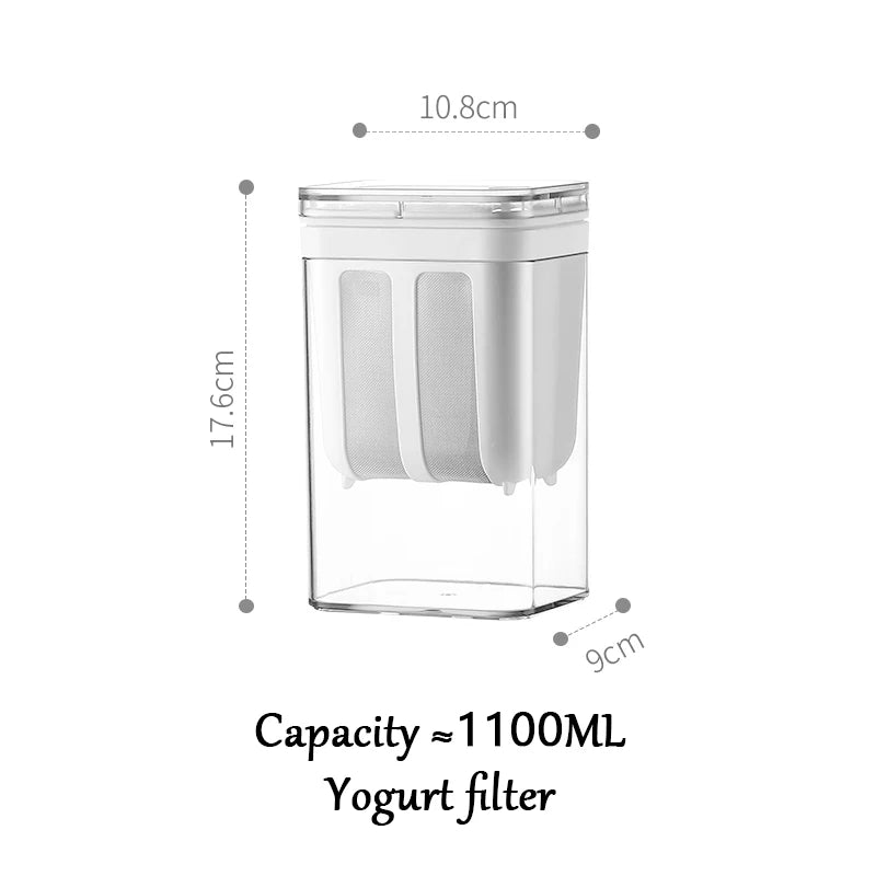 Filtro de iogurte grego, filtro de aço inoxidável, ferramentas de separação de soro, separador de umidade de queijo, acessórios de cozinha