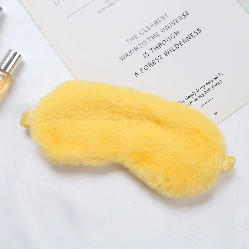 Mascara de dormir pelúcia macia para os olhos