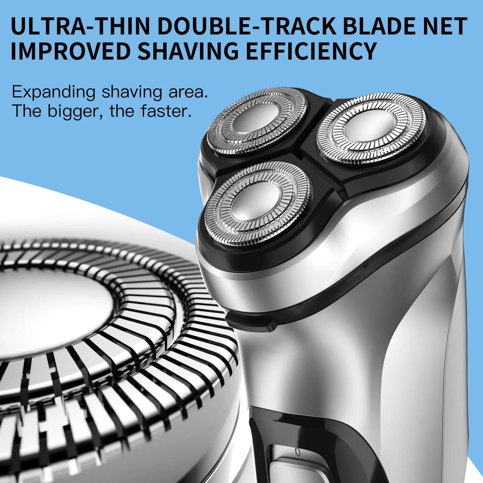 Barbeador elétrico rotativo ENCHEN Blackstone para homens, lâmina flutuante 3D