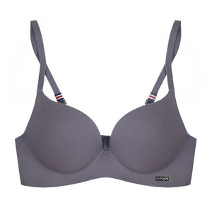 Moda peça única top feminino roupa íntima lingerie sexy sutiã push up sem costura bralette sem fio