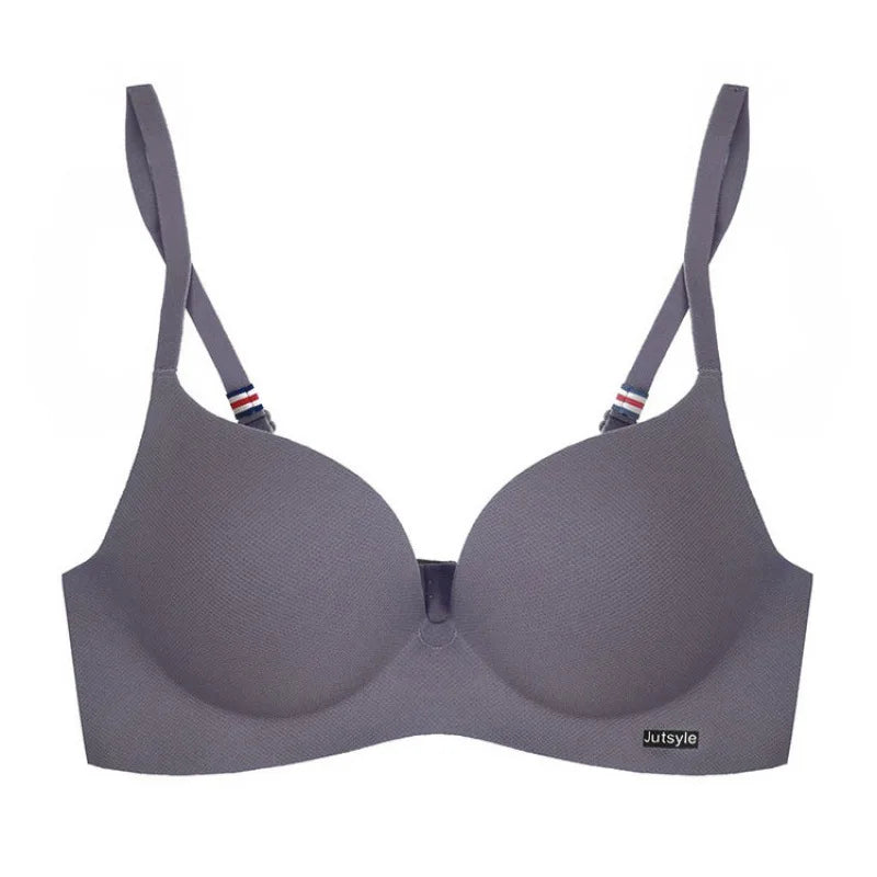Moda peça única top feminino roupa íntima lingerie sexy sutiã push up sem costura bralette sem fio