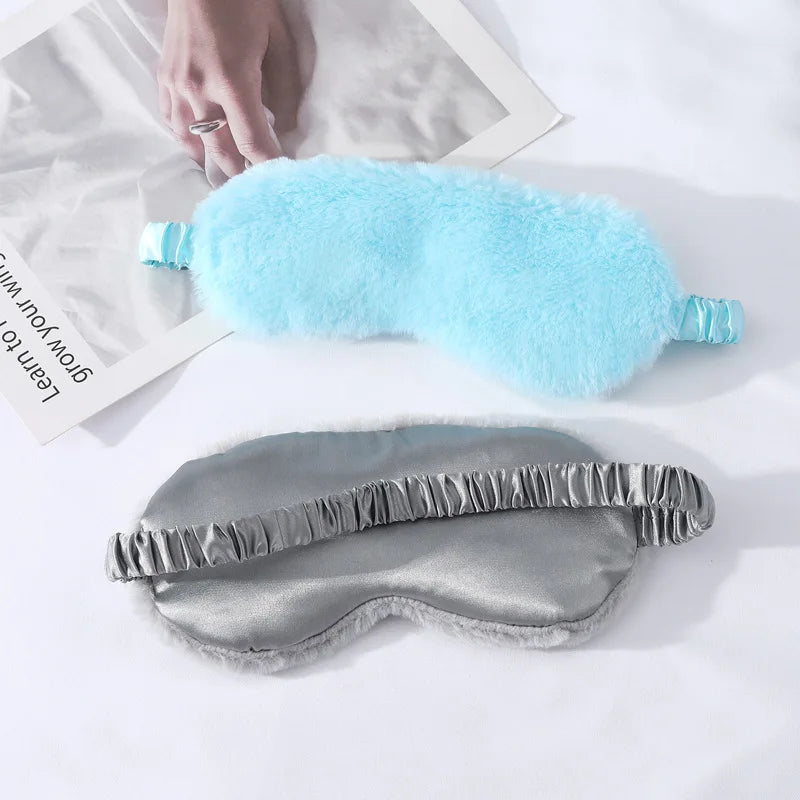 Mascara de dormir pelúcia macia para os olhos