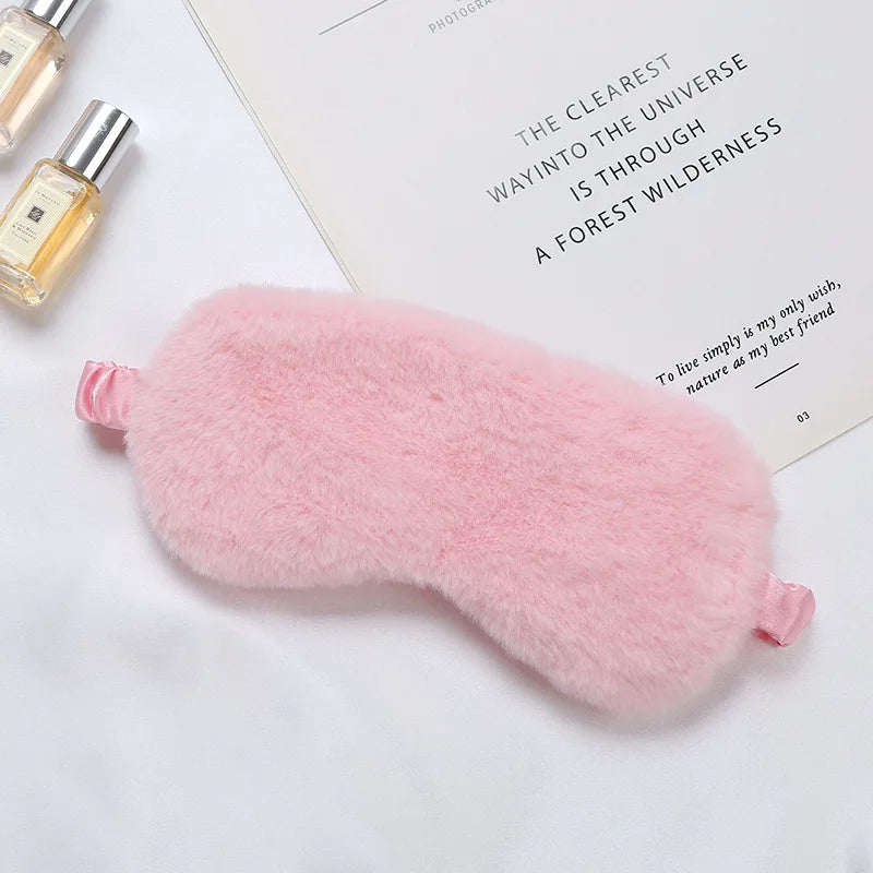 Mascara de dormir pelúcia macia para os olhos