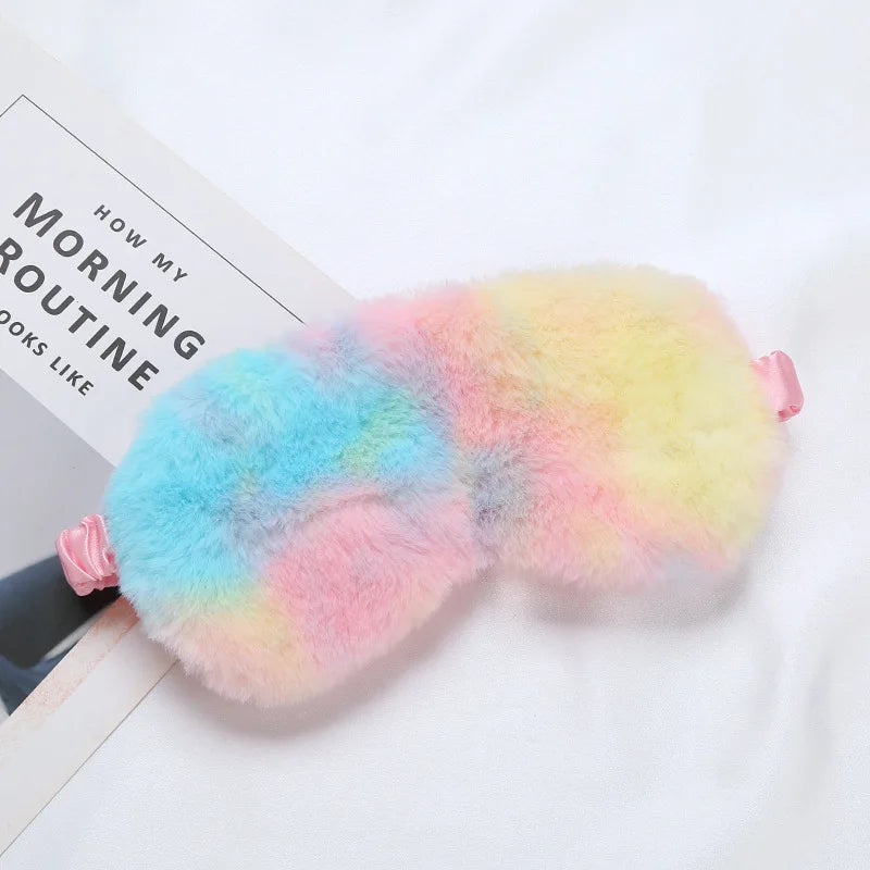Mascara de dormir pelúcia macia para os olhos