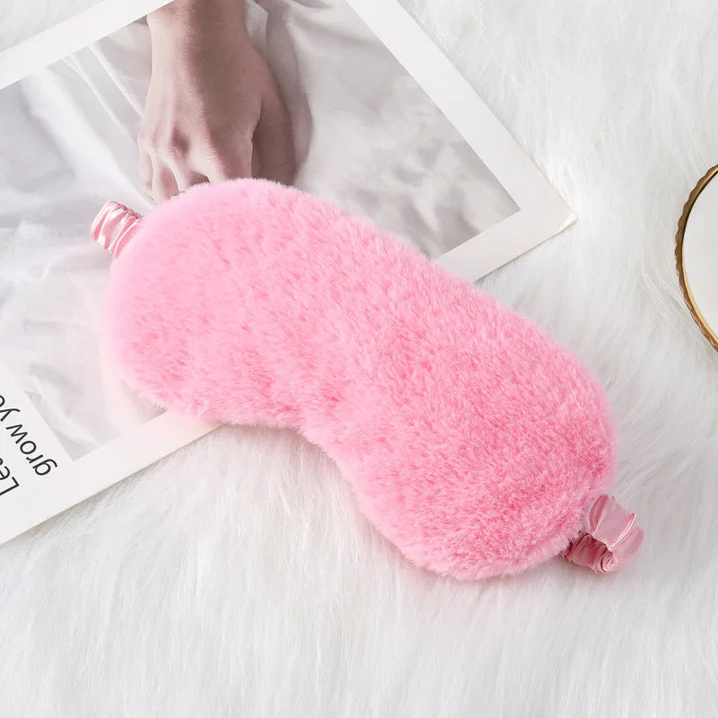 Mascara de dormir pelúcia macia para os olhos